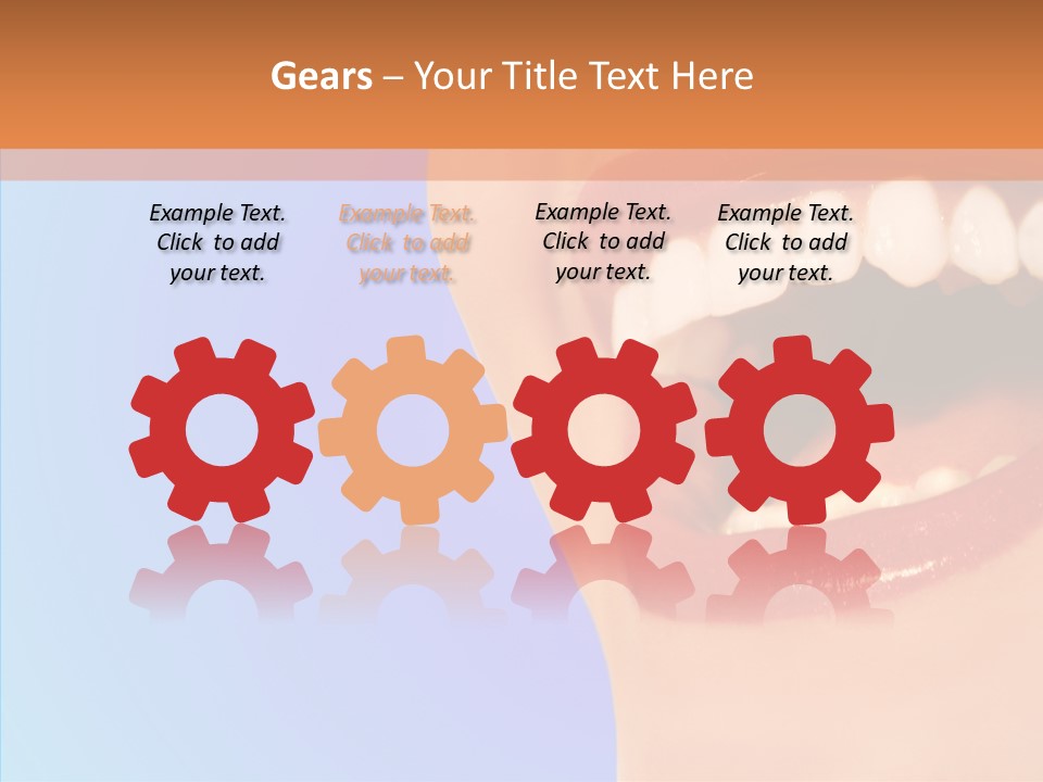 Face Woman Lipstick PowerPoint Template