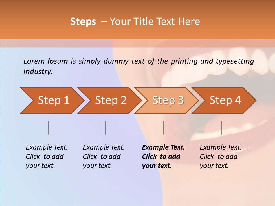 Face Woman Lipstick PowerPoint Template