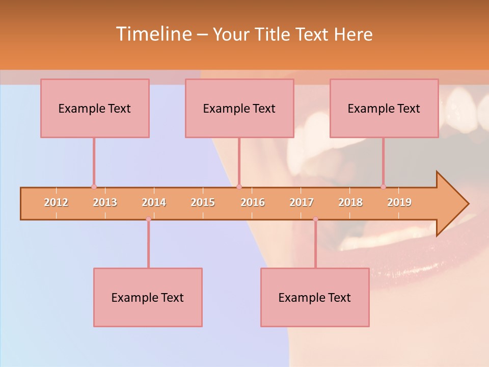 Face Woman Lipstick PowerPoint Template