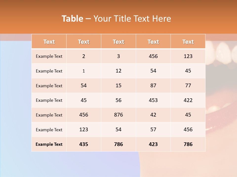 Face Woman Lipstick PowerPoint Template