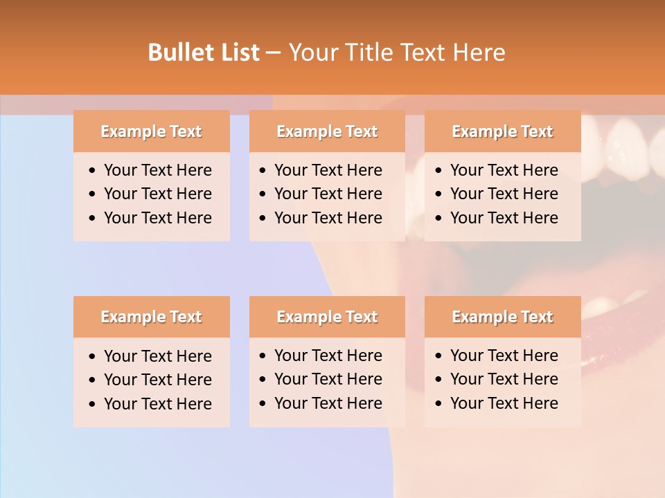 Face Woman Lipstick PowerPoint Template