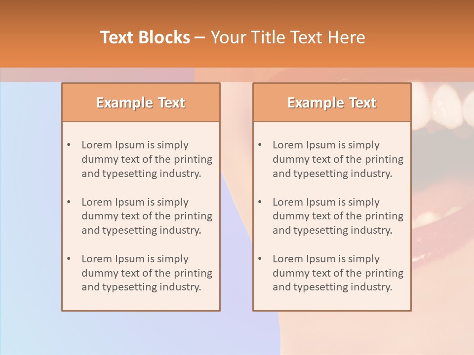 Face Woman Lipstick PowerPoint Template