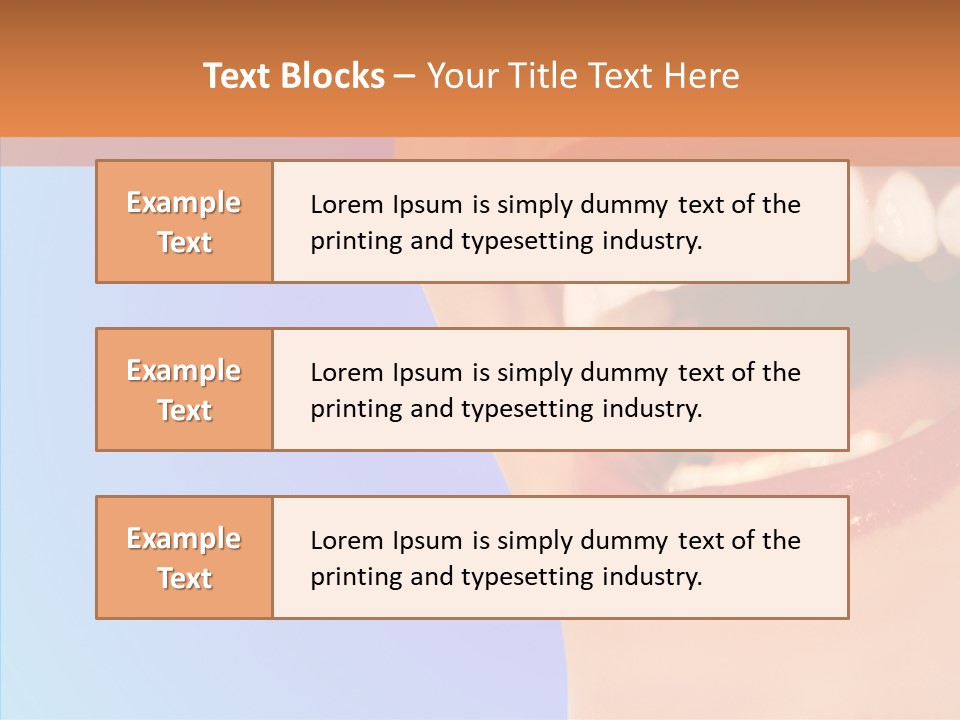 Face Woman Lipstick PowerPoint Template