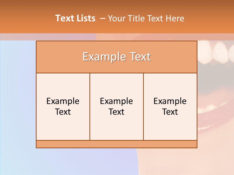 Face Woman Lipstick PowerPoint Template