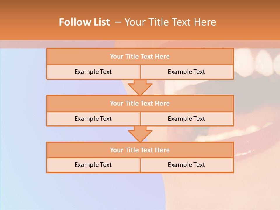 Face Woman Lipstick PowerPoint Template