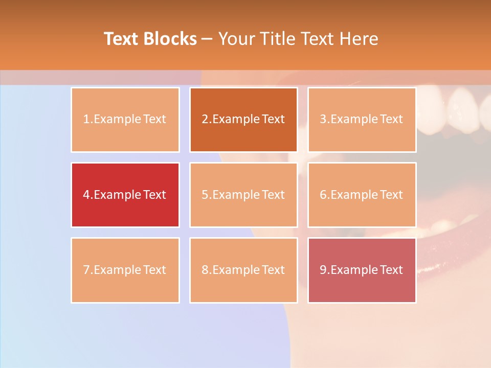 Face Woman Lipstick PowerPoint Template