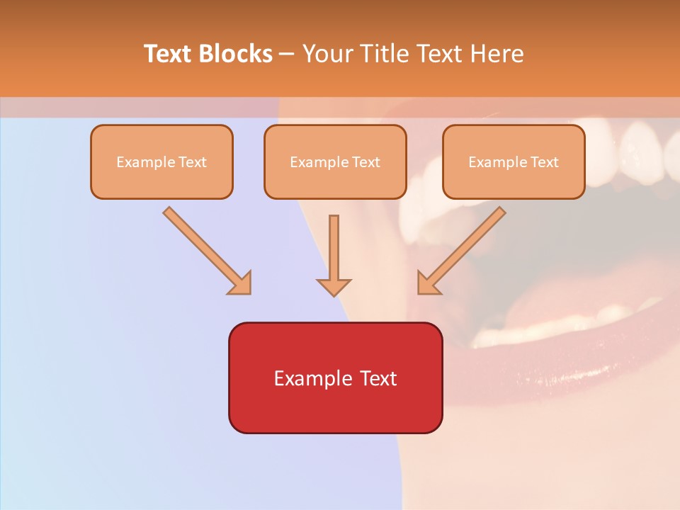 Face Woman Lipstick PowerPoint Template
