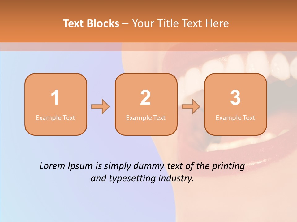 Face Woman Lipstick PowerPoint Template