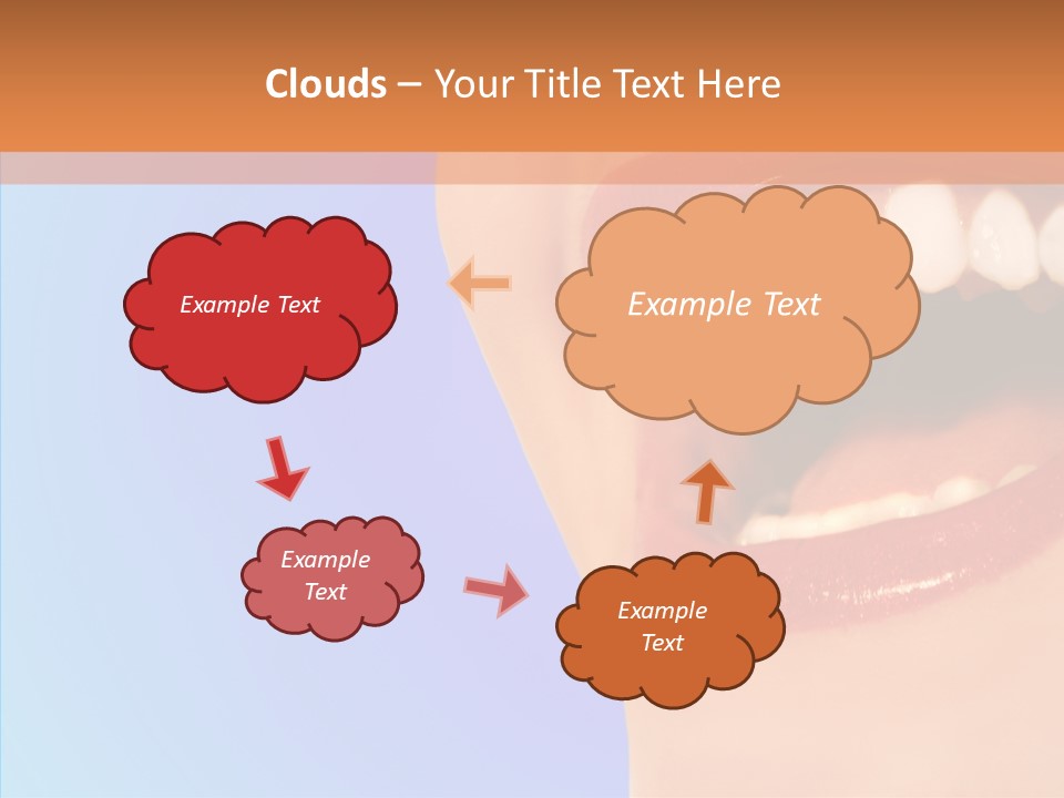 Face Woman Lipstick PowerPoint Template