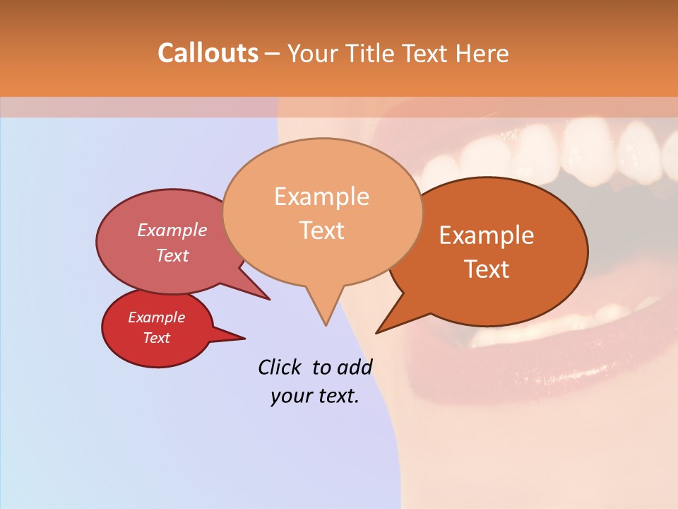 Face Woman Lipstick PowerPoint Template