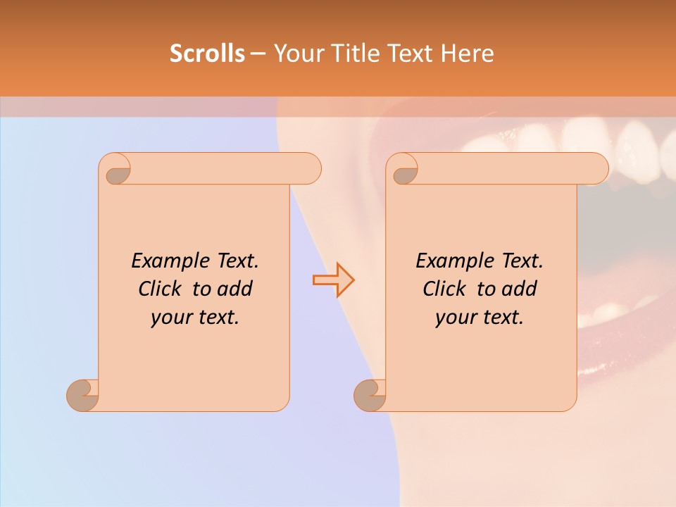 Face Woman Lipstick PowerPoint Template