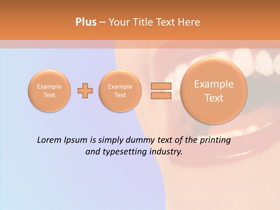 Face Woman Lipstick PowerPoint Template