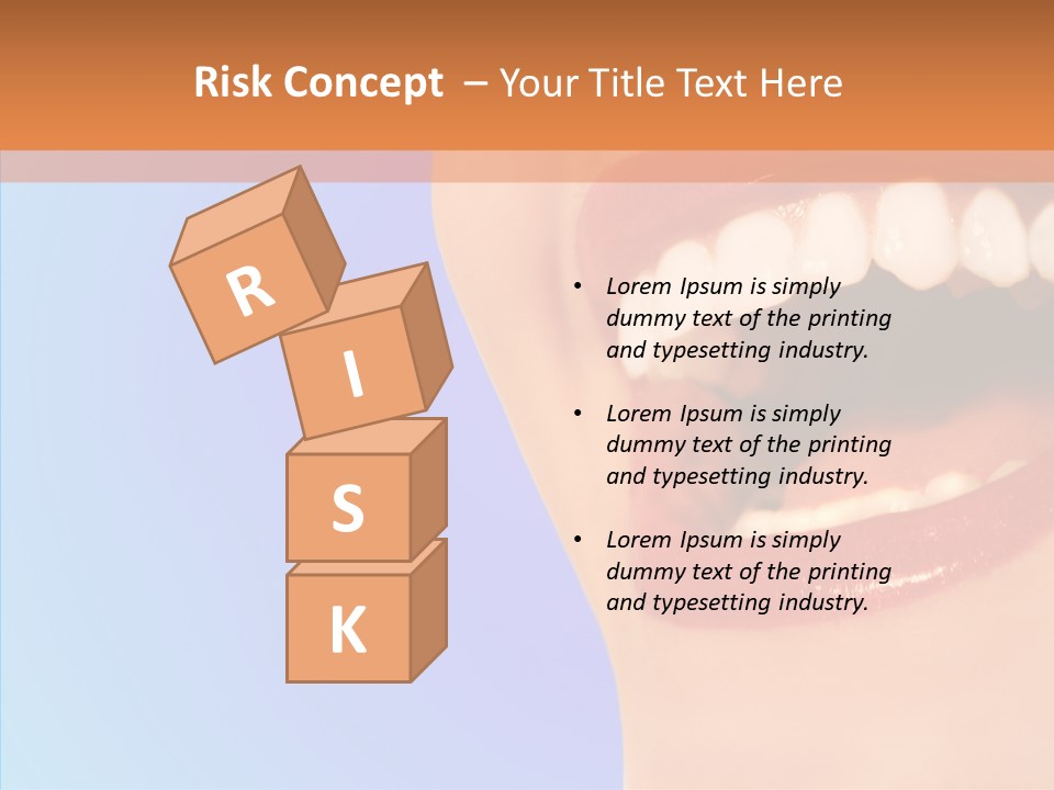 Face Woman Lipstick PowerPoint Template