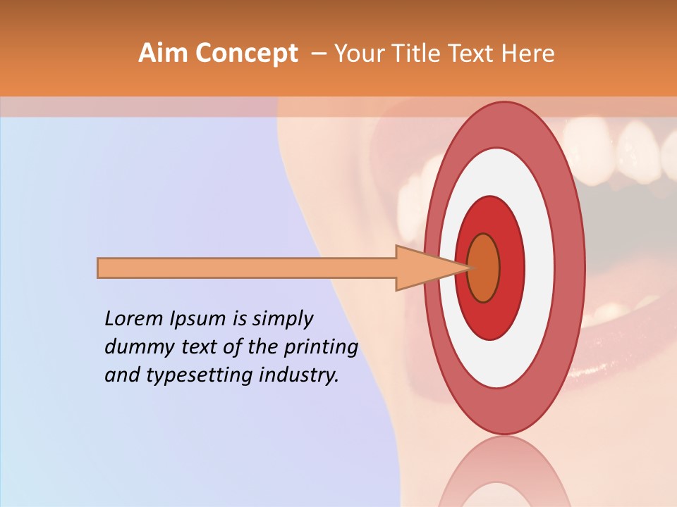 Face Woman Lipstick PowerPoint Template