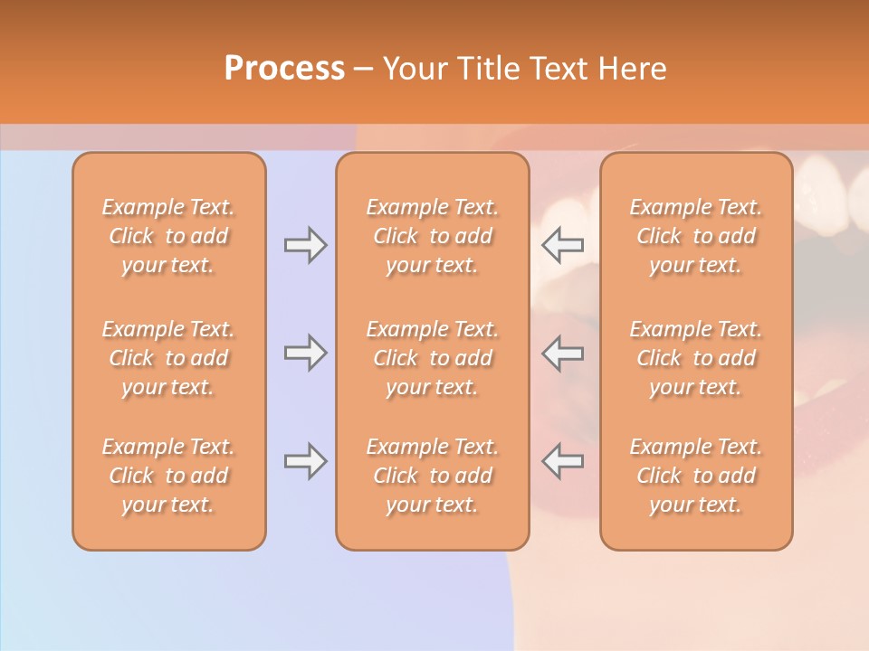Face Woman Lipstick PowerPoint Template