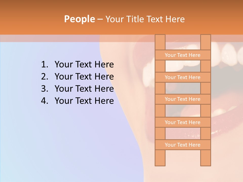 Face Woman Lipstick PowerPoint Template