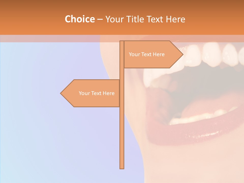 Face Woman Lipstick PowerPoint Template