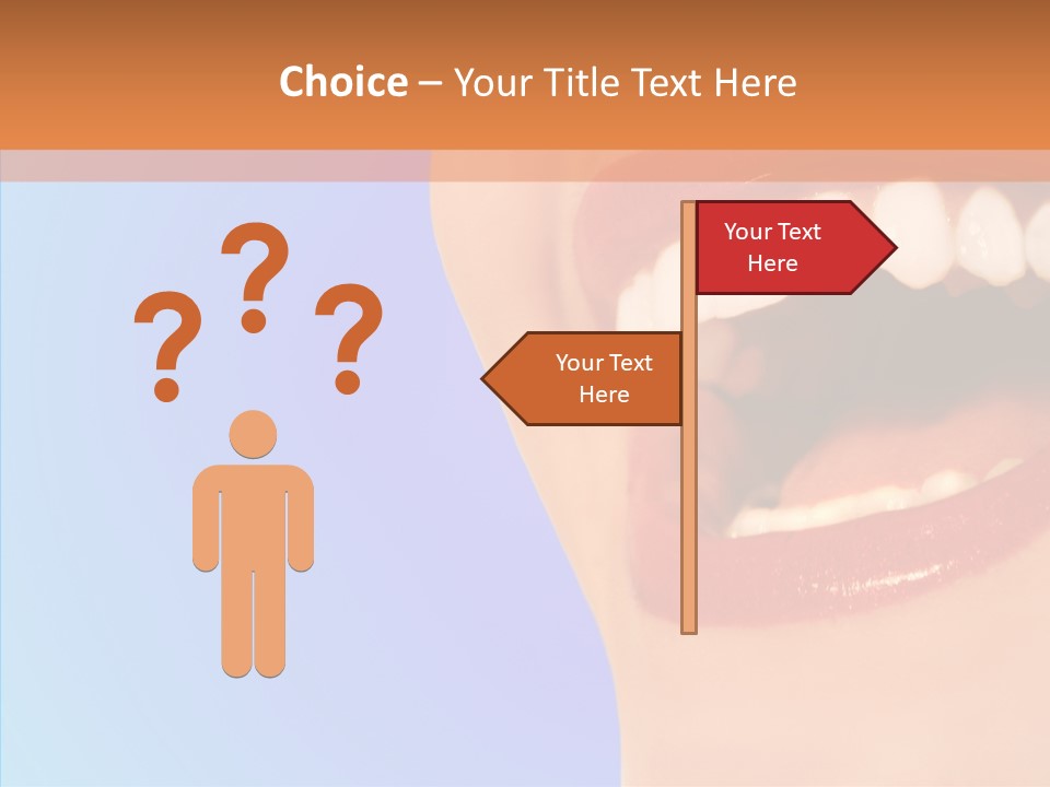 Face Woman Lipstick PowerPoint Template