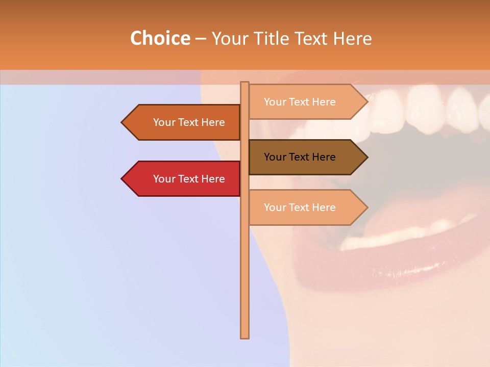 Face Woman Lipstick PowerPoint Template