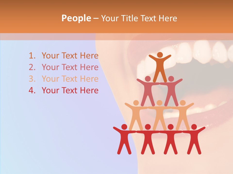 Face Woman Lipstick PowerPoint Template