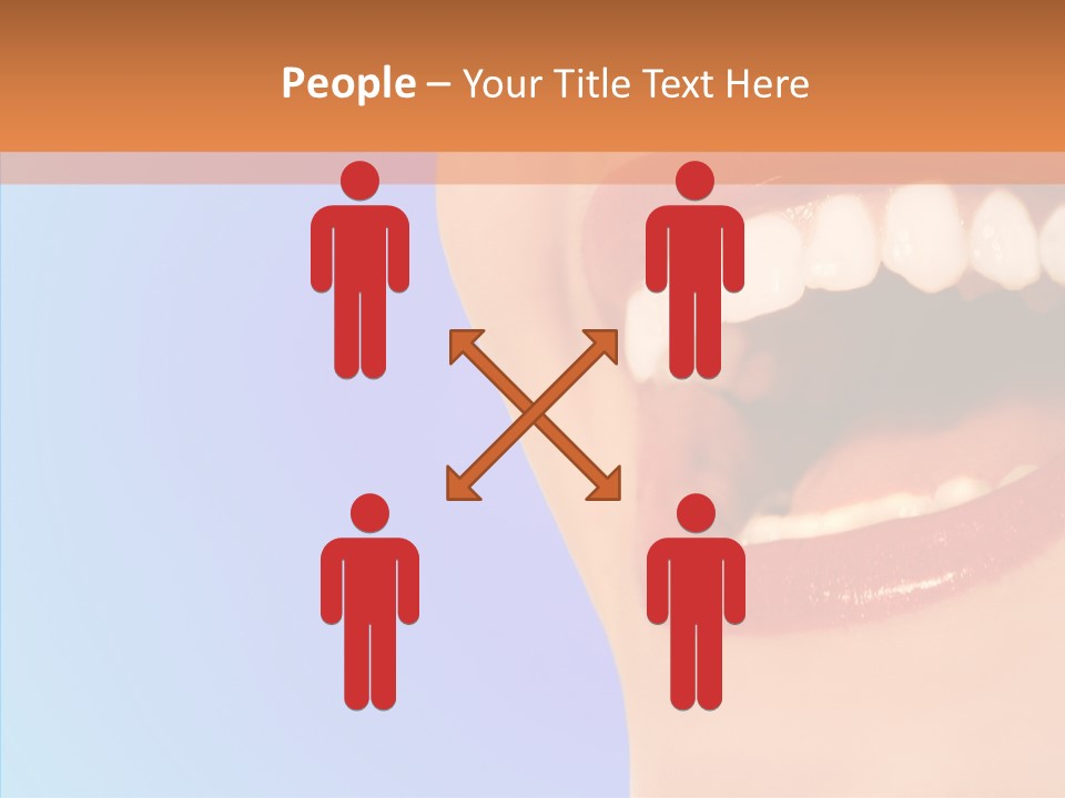 Face Woman Lipstick PowerPoint Template