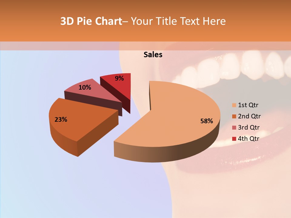 Face Woman Lipstick PowerPoint Template