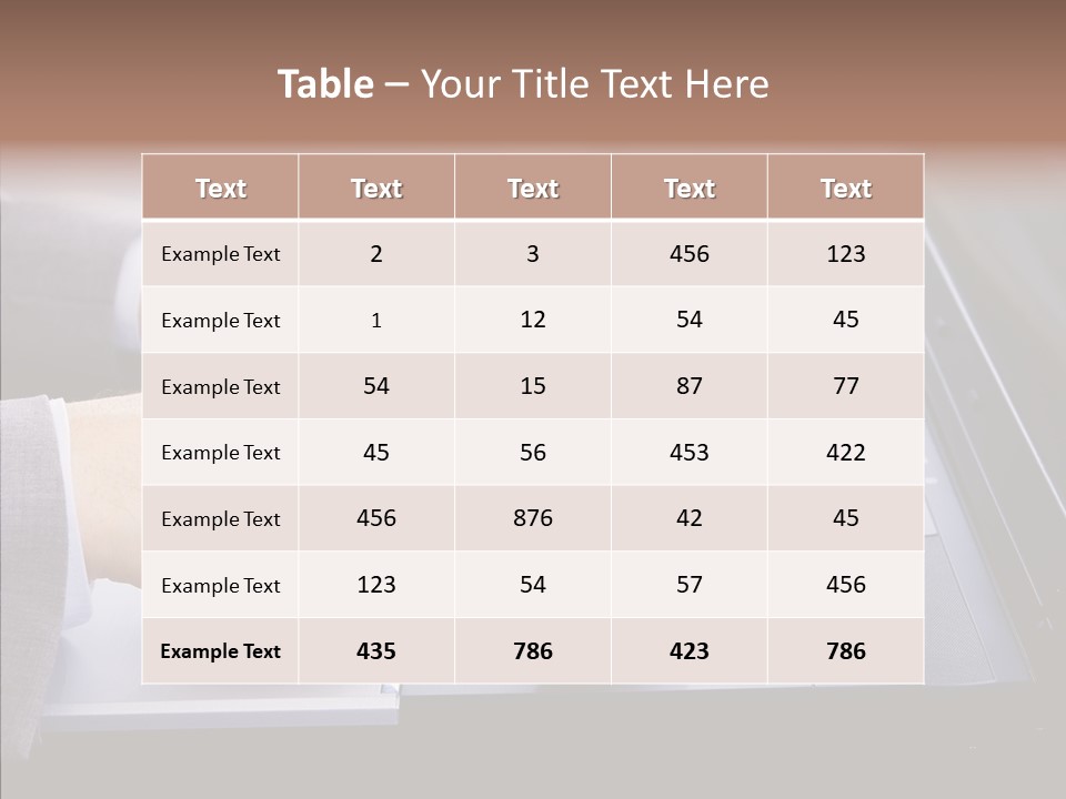 Communication Keyboard Pushing PowerPoint Template