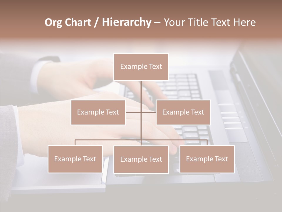 Communication Keyboard Pushing PowerPoint Template