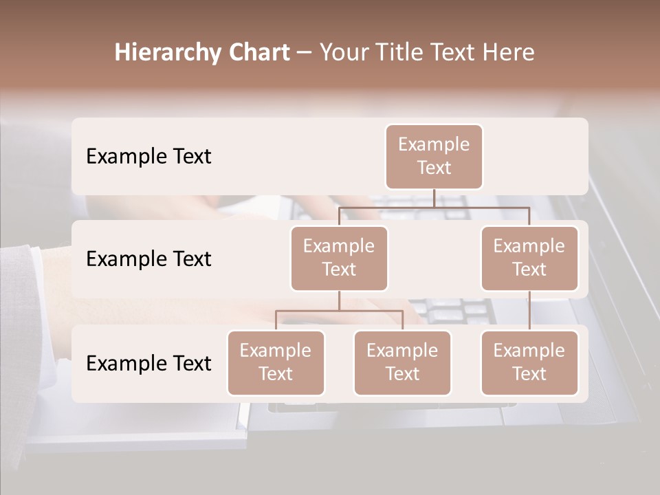 Communication Keyboard Pushing PowerPoint Template