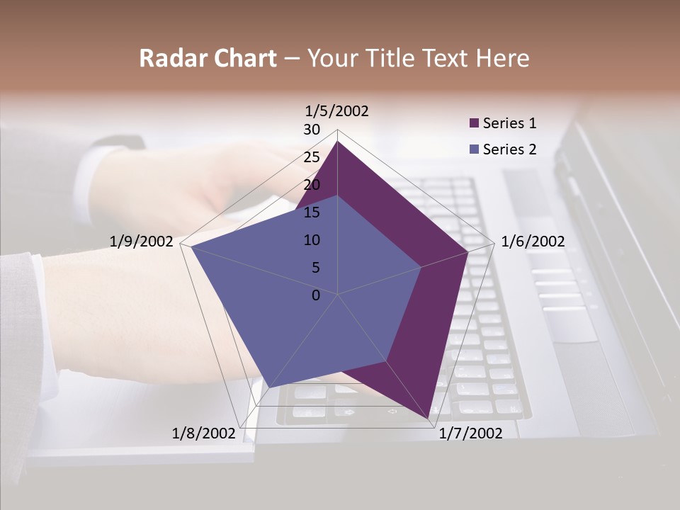Communication Keyboard Pushing PowerPoint Template