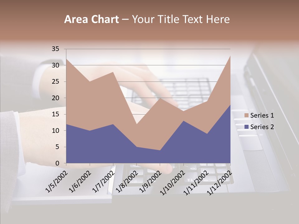 Communication Keyboard Pushing PowerPoint Template