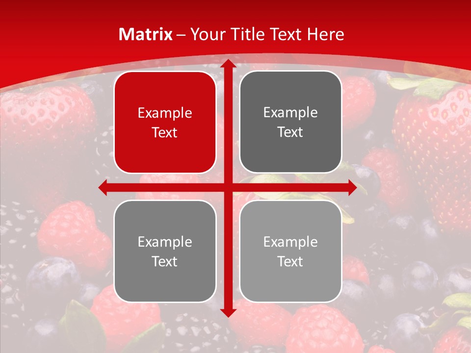 Raspberry Health Colorful PowerPoint Template