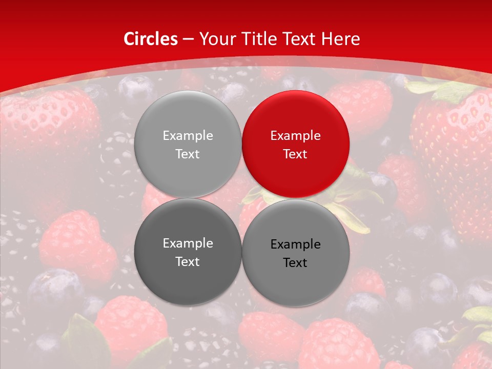 Raspberry Health Colorful PowerPoint Template