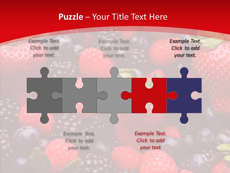 Raspberry Health Colorful PowerPoint Template