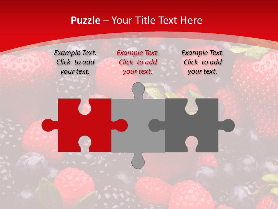 Raspberry Health Colorful PowerPoint Template