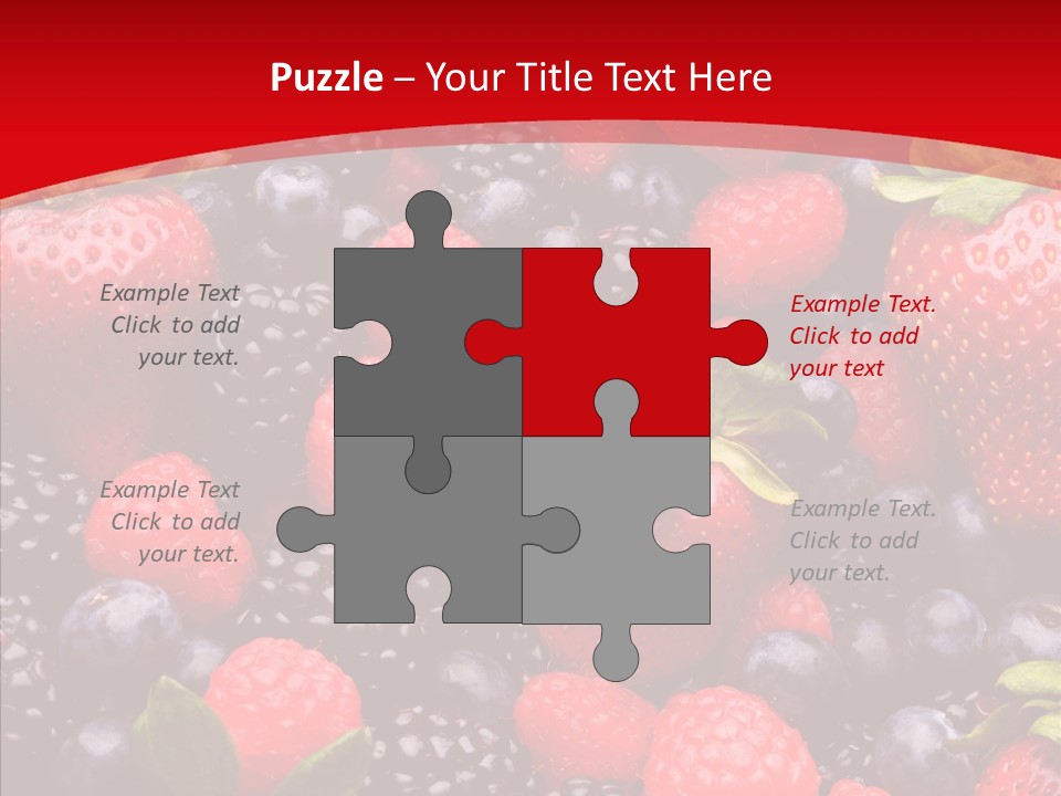 Raspberry Health Colorful PowerPoint Template