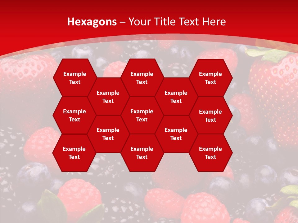 Raspberry Health Colorful PowerPoint Template