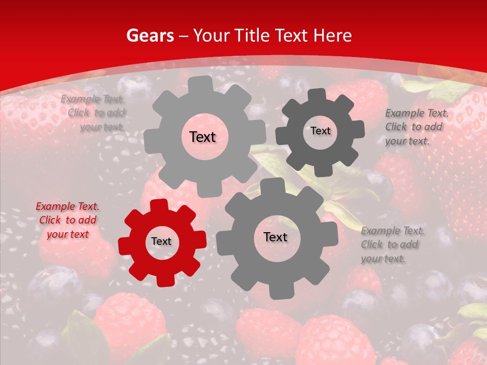 Raspberry Health Colorful PowerPoint Template