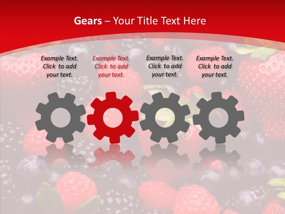 Raspberry Health Colorful PowerPoint Template