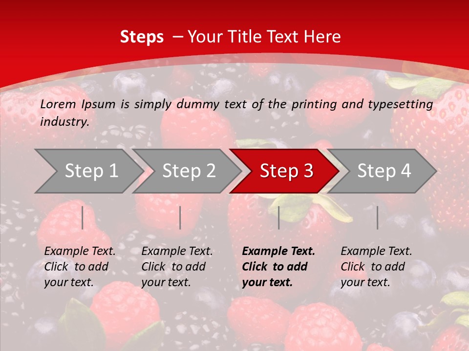 Raspberry Health Colorful PowerPoint Template
