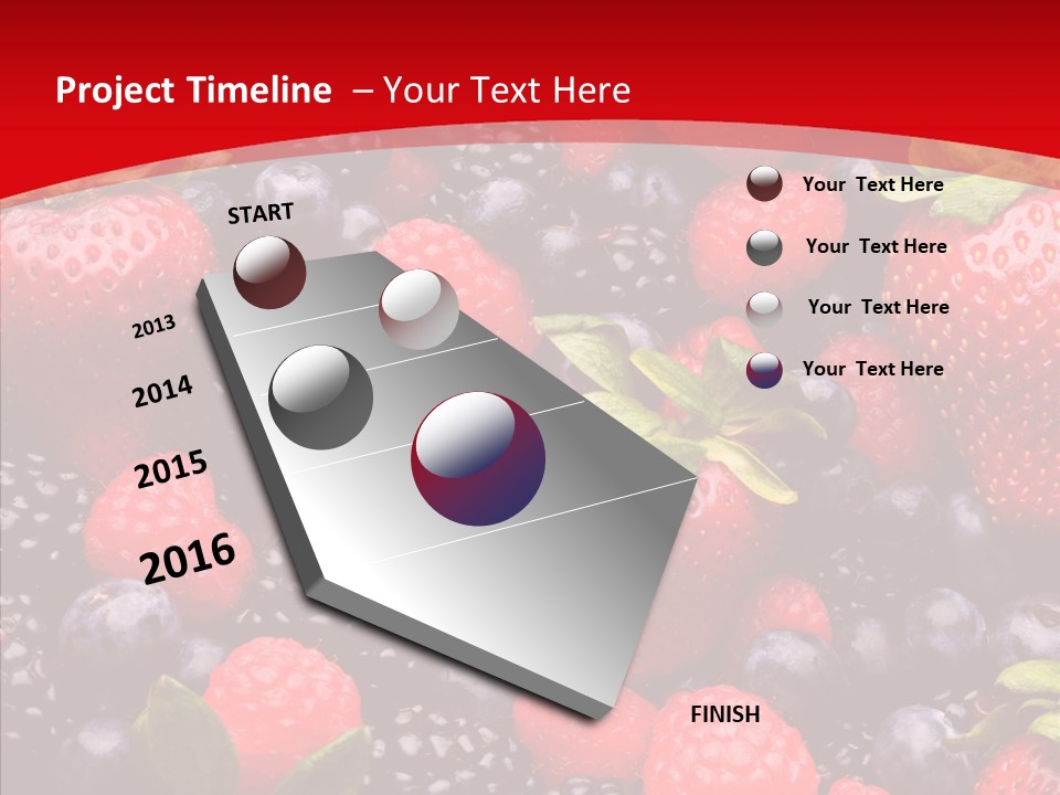 Raspberry Health Colorful PowerPoint Template