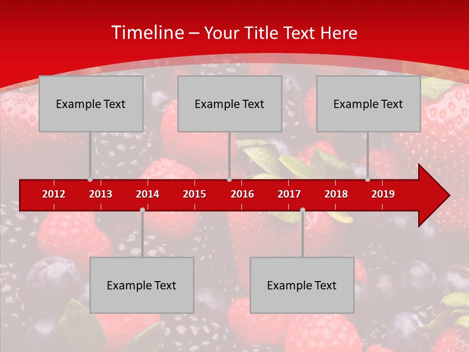 Raspberry Health Colorful PowerPoint Template
