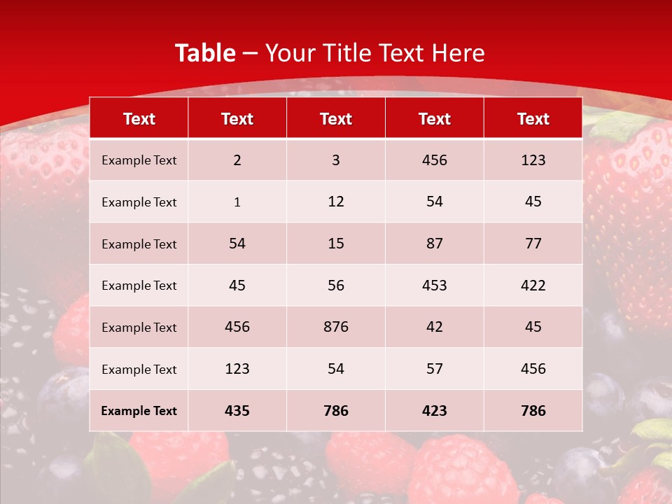 Raspberry Health Colorful PowerPoint Template