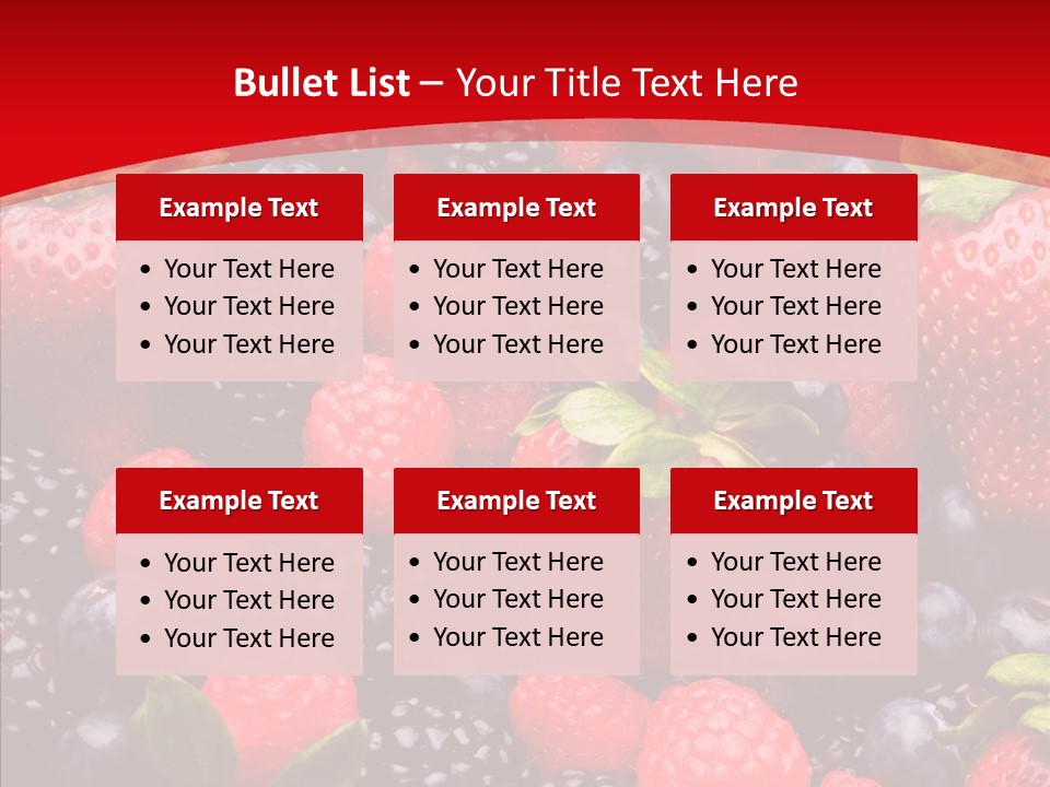 Raspberry Health Colorful PowerPoint Template