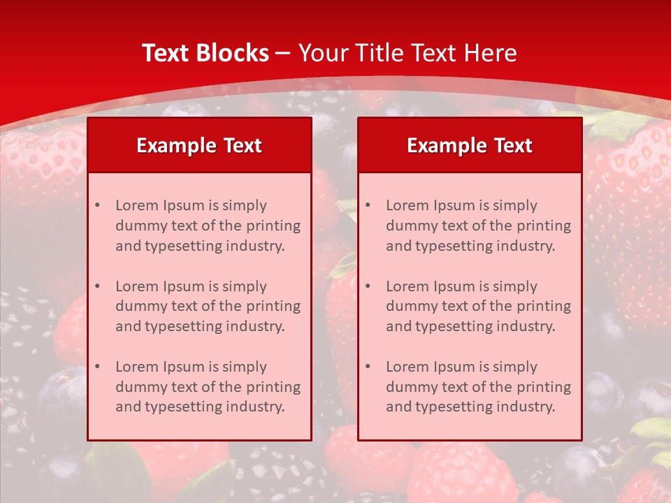 Raspberry Health Colorful PowerPoint Template