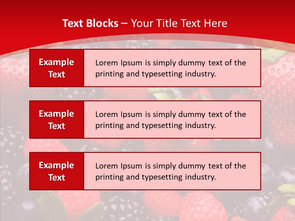 Raspberry Health Colorful PowerPoint Template
