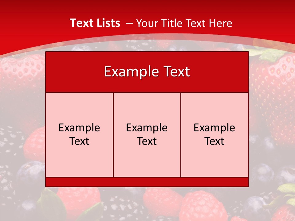 Raspberry Health Colorful PowerPoint Template