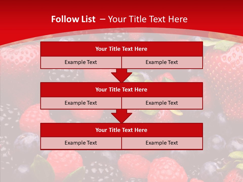 Raspberry Health Colorful PowerPoint Template
