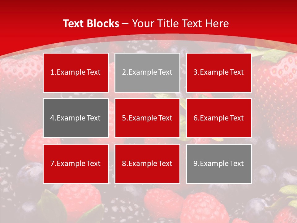 Raspberry Health Colorful PowerPoint Template