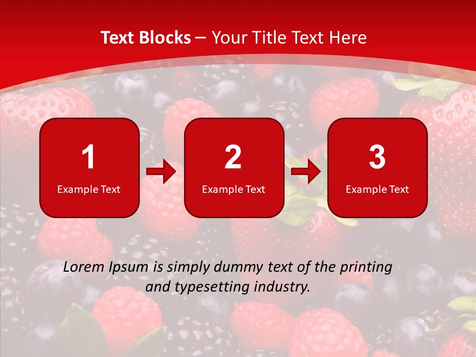 Raspberry Health Colorful PowerPoint Template